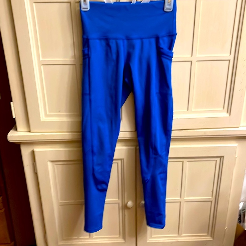 Royal Blue Workout Leggings with Pockets